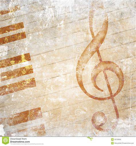 Musical Grunge Background Stock Photo Image Of Music 30720656