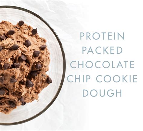 Protein Packed Chocolate Chip Cookie Dough Danettemay Chocolate
