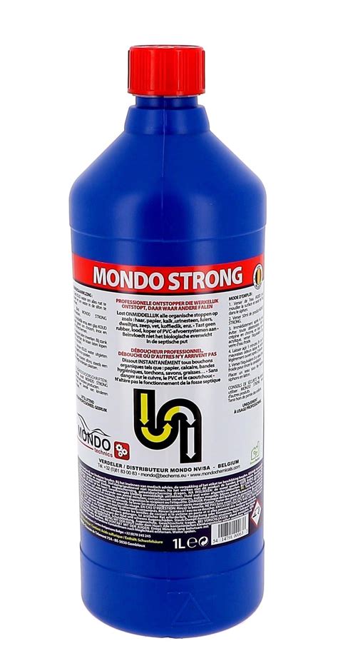 Drain Cleaner Strong 1l Mondo Chemicals Nevejan