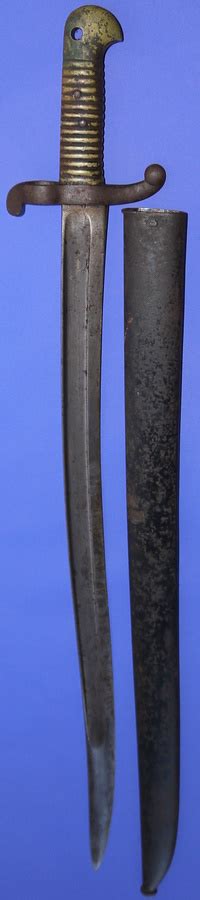French M1842 Yataghan Rifle Bayonet