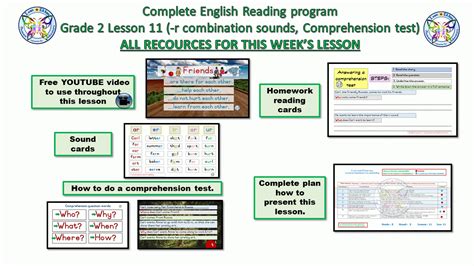 English Reading Program For Grade 2 Grade 2 Lesson 11 R Combination