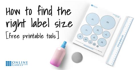 How To Find The Label Size You Need With The Printable Ruler Images