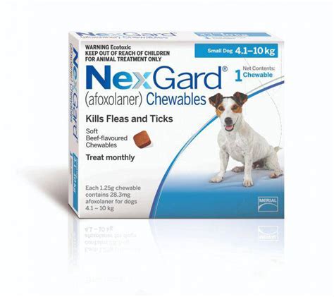 Nexgard Chewable Tablet Flea And Tick Treatment For Small Dogs 4 10kg