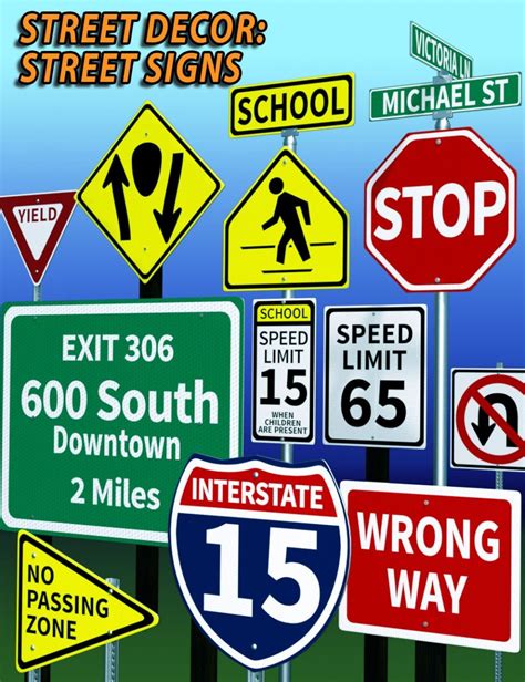 Street Decor Street Signs Daz3d And Poses Stuffs Download Free