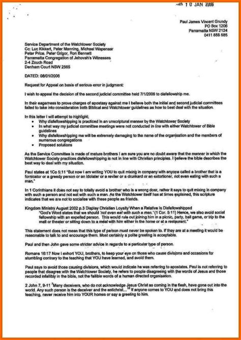 Sample letter to appeal a decision. Sample Letter To Appeal A Decision - SampleTemplatess ...