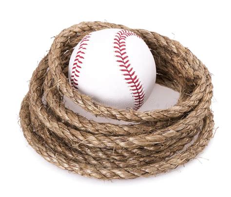 Rope Baseball Ball Stock Photo Image Of Path Bright 48305428