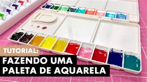 Diy Paleta De Aquarela Primeiro Rabisco Youtube