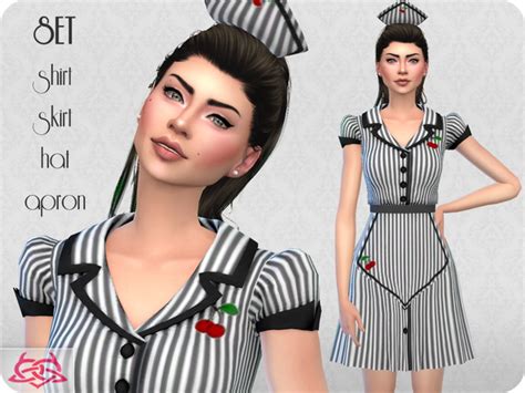 Waitress Set Recolor 2 By Colores Urbanos At Tsr Sims 4 Updates