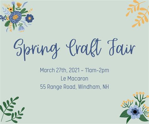 Mar 27 Windham Spring Craft Fair Windham Nh Patch