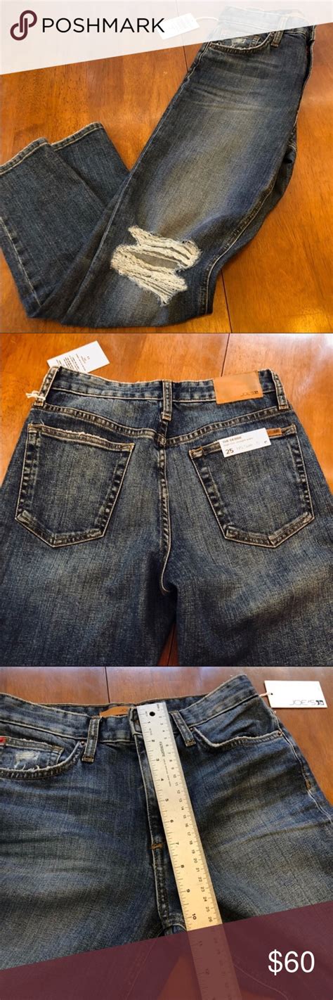 Nwt Joe S Jeans High Rise Distress Knee Ankle Jean