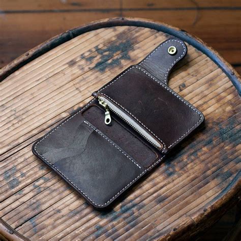 leather vertical snap wallet acrylic template set leathercraft patterns leder