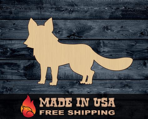 Fox Animal Wood Cutout Shape Silhouette Blank Unpainted Sign | Etsy ...