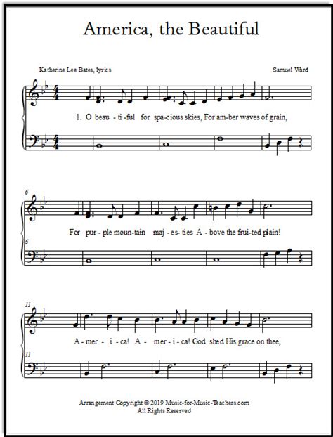 Easy piano sheet music for kids: Beginner Piano Music for Kids -- Printable Free Sheet Music