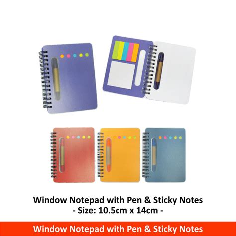 Window Notepad With Pen And Sticky Notes Itrophy
