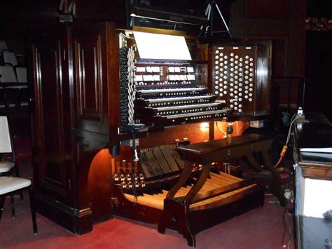 The Console Of The Historic Kimball Organ Of The Saint Louis Scottish