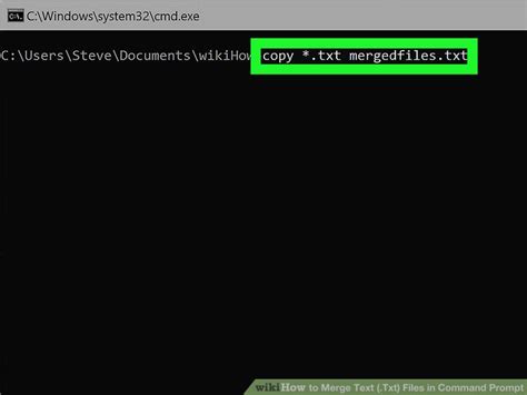 How To Merge Text Txt Files In Command Prompt 6 Steps