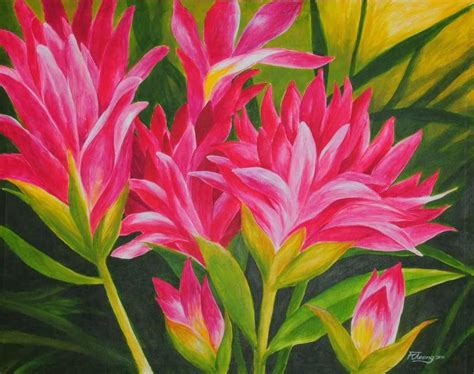 10 Easy Acrylic Flower Paintings Homedreamworkspw Art Pinterest