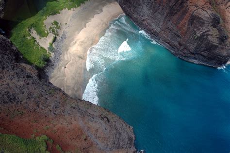 Kauai Heli Ride And A Secluded Beach Landscape Photos Secluded