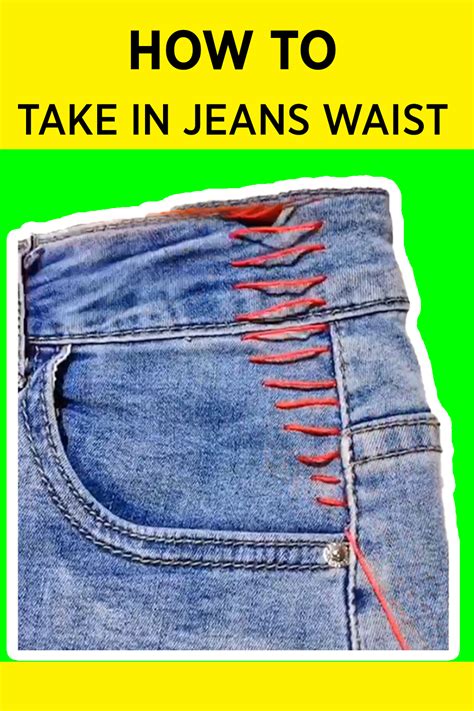 how to downsize the waist of jeans diy clothes life hacks sewing pants altering clothes