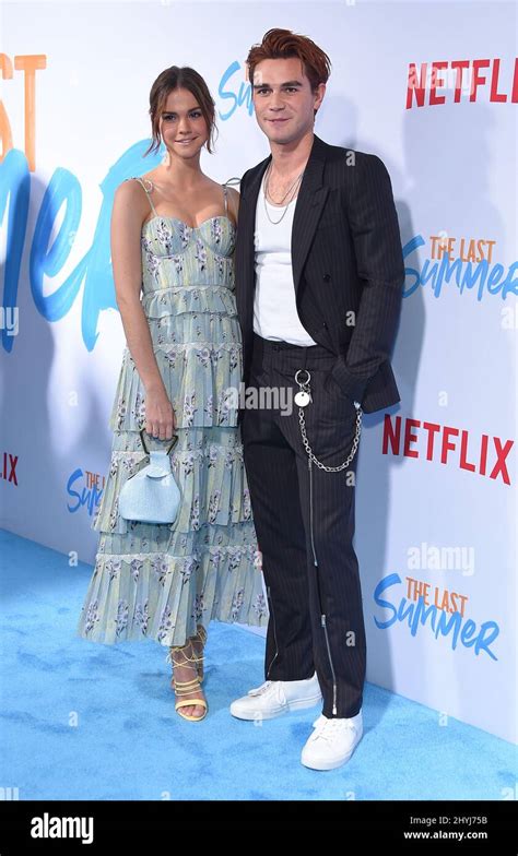 Maia Mitchell And Kj Apa Arriving To The Netflixs The Last Summer