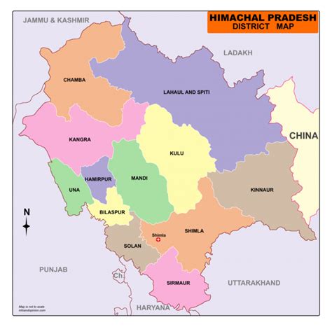 Himachal Pradesh Map Download Map Of Himachal Pradesh Free Pdf