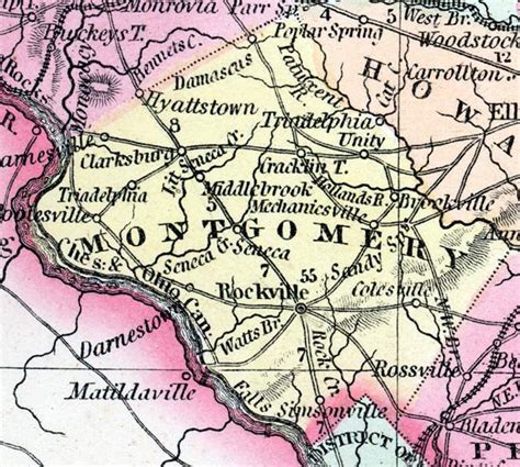 Montgomery County Maryland 1857 House Divided