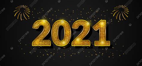 2021 Background Happy New Year Gold Glitter Text 2021 2021 Background