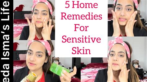 5 Home Remedies For Sensitive Skin ‼️ Step By Step Daily Routine‼️