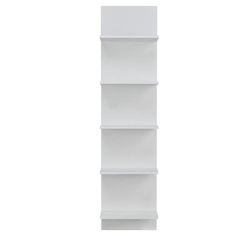 Danya B White Finish Wide Column Wall Shelf Ebay