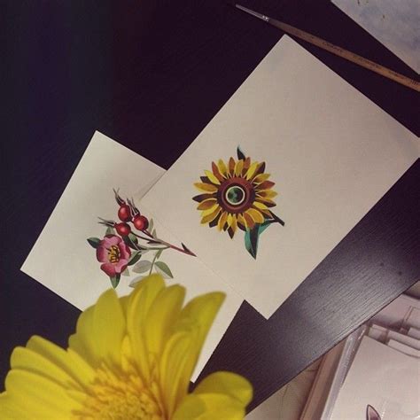 Watercolor Sunflower By Sasha Unisex Sasha Unisex Gorgeous Tattoos