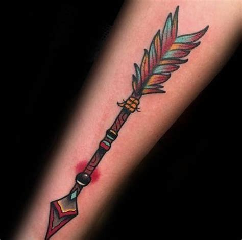 50 Traditional Arrow Tattoo Designs For Men Archery Ideas