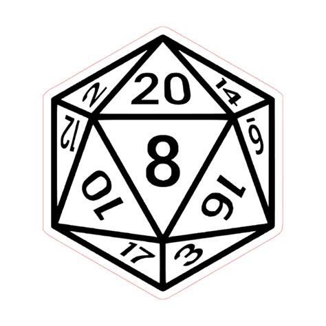 Numbered D20 Dice Svg File Dungeons And Dragons Etsy