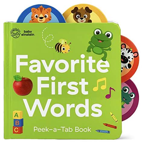 Baby Einstein Favorite First Words Lift A Tab Board Book Wing