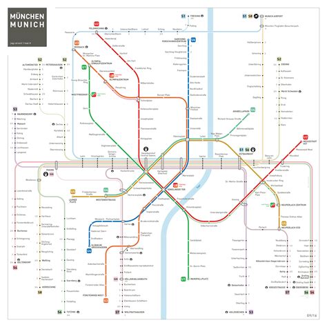 Munich Metro Map Transit Map Train Map Gambaran