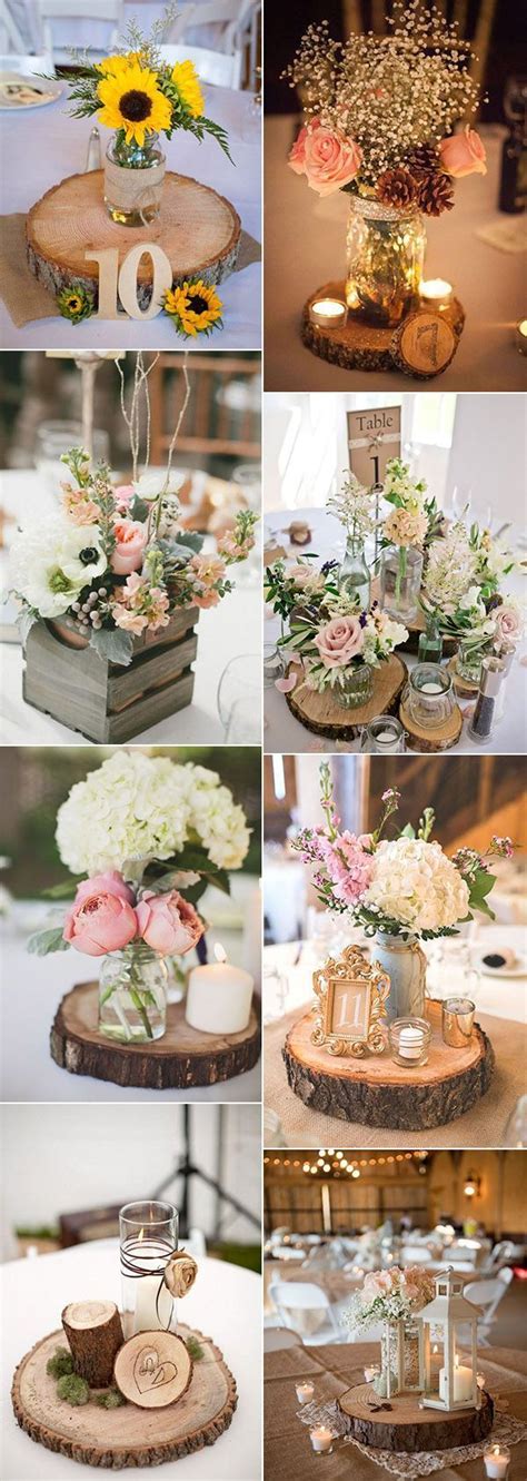 Pin Image Woods Themed Wedding Centerpieces Wood Themed Wedding