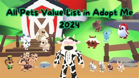 All Pets Value List In Adopt Me 2024 Youtube