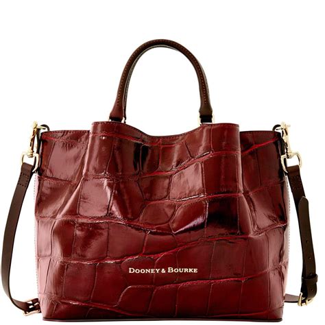 Dooney And Bourke City Croco Large Barlow Classic Satchels Take On An