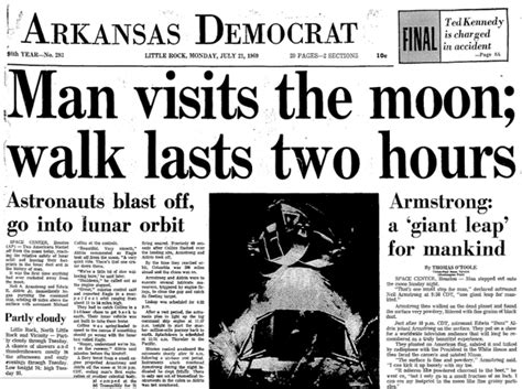 50 Years Later See The Front Pages Of The Arkansas Democrat And