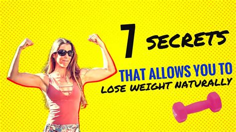 7 Things You Can Do To Lose Weight Naturally Youtube