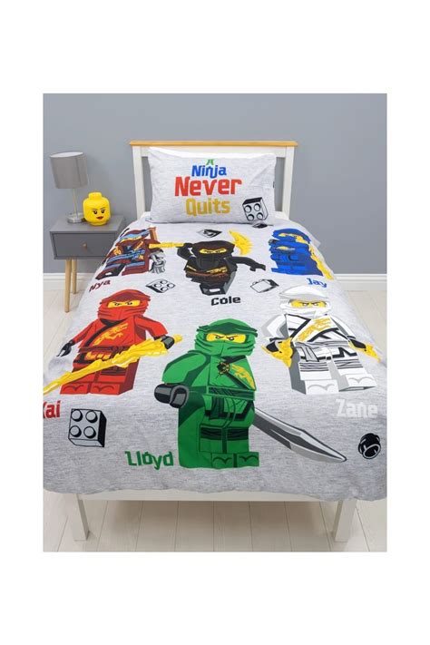 Bedding Ninjago Single Reversible Duvet Cover And Pillowcase Bedding