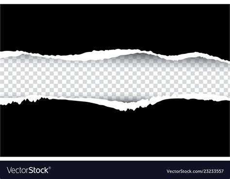 Ripped Paper Black And Royalty Free Vector Image