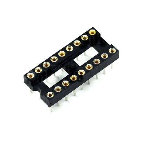 2pcs Dip 18 Round Hole 18 Pins 254mm Dip Dip18 Ic Sockets Adaptor