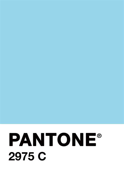Sky Blue Pantone Color Chart