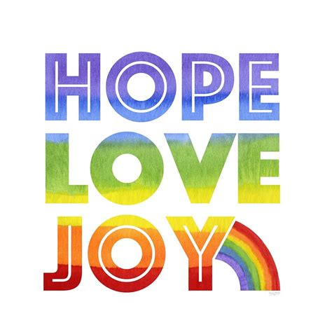 Somerset House Images Rainbow Text Iii Hope Love Joy