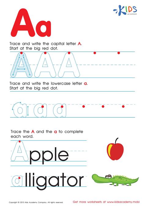 Worksheets, flashcards, stencils, letters for coloring & tracing. Free alphabet worksheets for kids A-Z by Kids Academy - Issuu