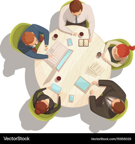 Business Meeting Cartoon Concept Royalty Free Vector Image