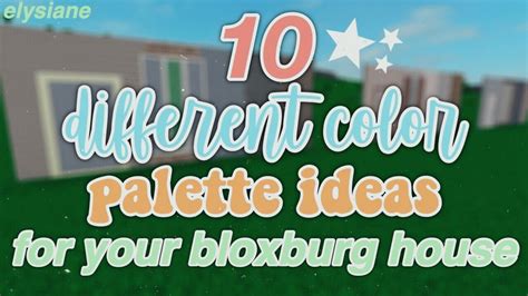 Bloxburg Color Scheme Ideas Realtec