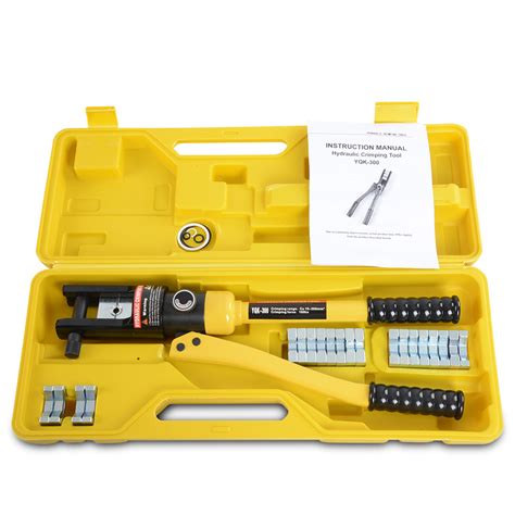 16 Ton Hydraulic Wire Terminal Crimper Cable Lug Crimping Battery Tool
