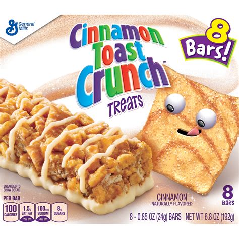 Cinnamon Toast Crunch Treats 8 Bars 68 Oz Box