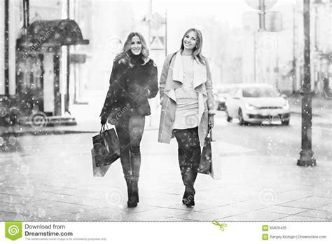 Two Cheerful Blonde For A Walk Stock Image Image Of Girls Blond 65820425